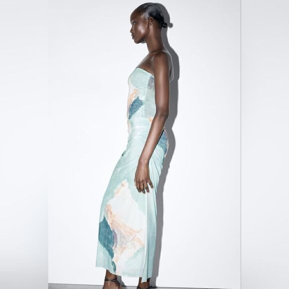 ZARA TULLE SKIRT SKY BLUE BLOGGERS FAV - Picture 6 of 14